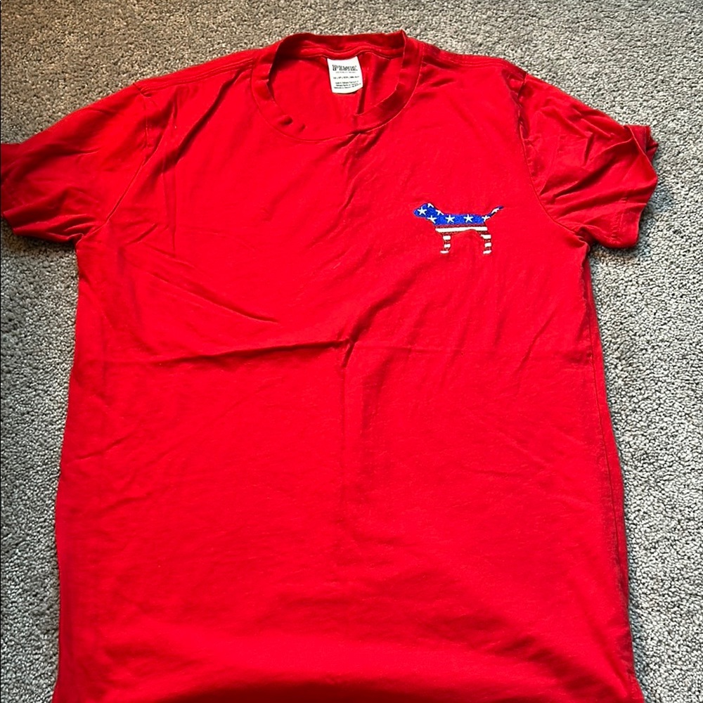 PINK Victoria's Secret Red Short Sleeve Tee